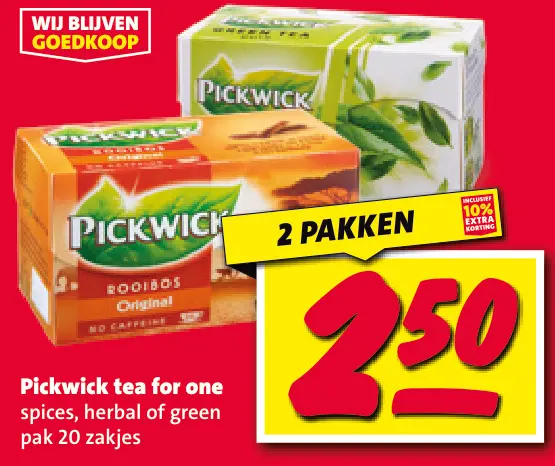 Aanbieding: Pickwick tea