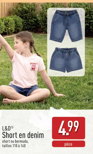 Offre: Short en denim