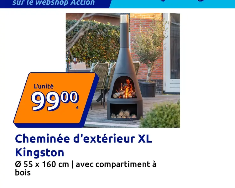 Offre: Cheminée d'extérieur XL Kingston