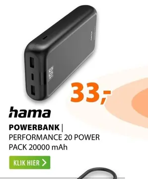 Aanbieding: Powerbank | performance 20 power pack
