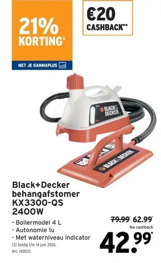 Promotie: Black+Decker behangafstomer KX3300-QS