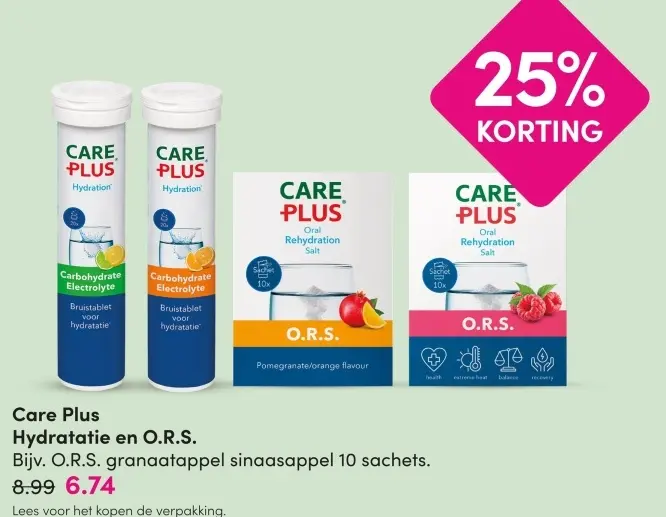 Aanbieding: Hydratatie en O.R.S.