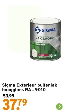 Aanbieding: Exterieur buitenlak hoogglans RAL 9010