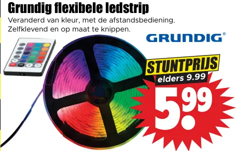 Aanbieding: Flexibele ledstrip