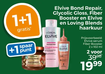 Aanbieding: Elvive Bond Repair, Glycolic Gloss, Fiber Booster