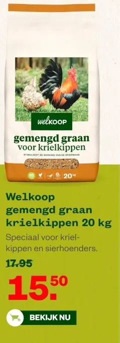 Aanbieding: Gemengd graan krielkippen