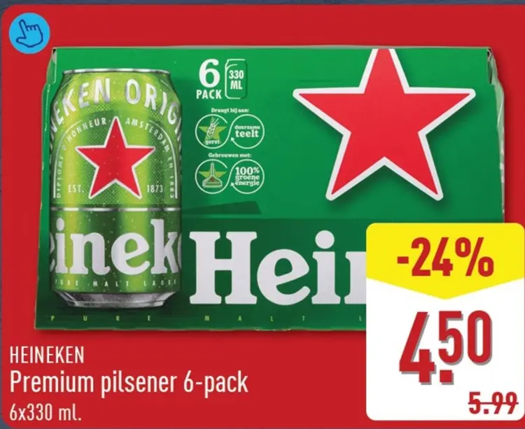 Aanbieding: Premium pilsener 6-pack