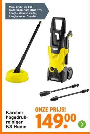 Aanbieding: hogedrukreiniger K3 Home