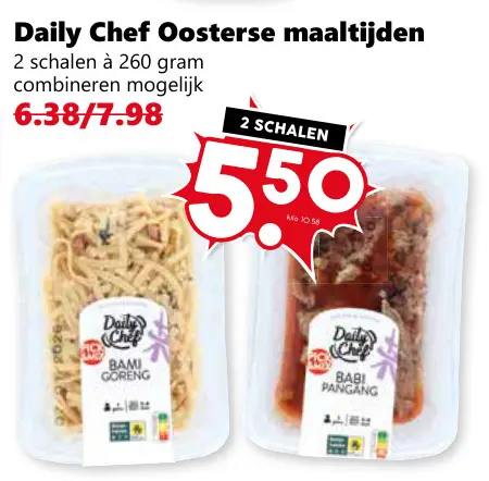 Aanbieding: Oosterse maaltijden