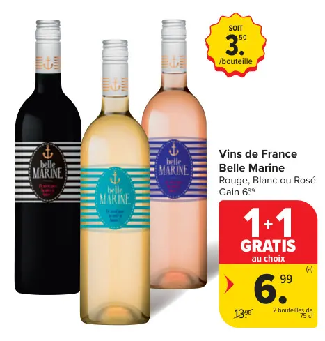 Offre: Vins de France Belle Marine