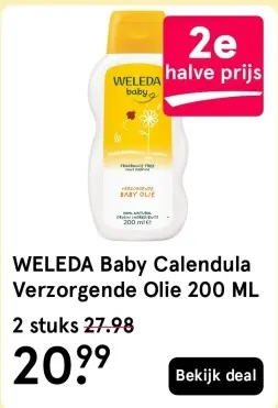 Aanbieding: Baby Calendula Verzorgende Olie