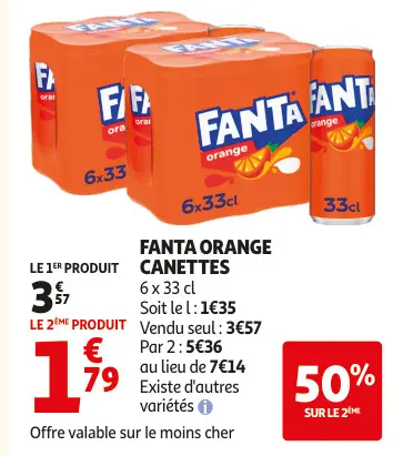 Promotie: Fanta orange