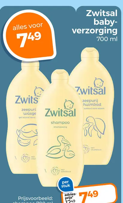 Aanbieding: Zwitsal baby-verzorging