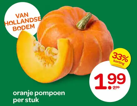Aanbieding: oranje pompoen
