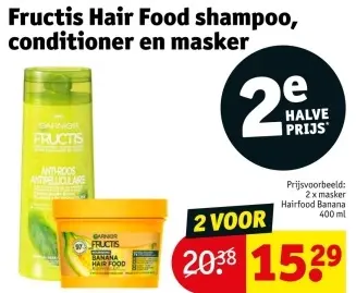 Promotie: Fructis Hair Food shampoo, conditioner en masker