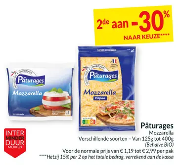 Aanbieding: Pâturages Mozzarella