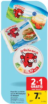 Aanbieding: Kaas Kiri, La Vache qui rit, Mini-Babybel