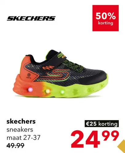 Aanbieding: Skechers S-Lights Vortex 2.0 – Quantroid jongens sneakers zwart