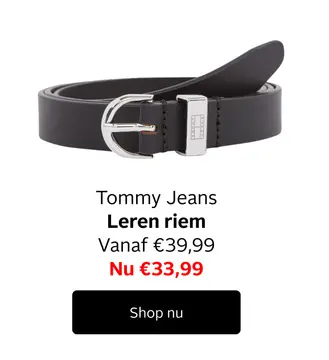 Aanbieding: Tommy Jeans Leren riem