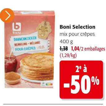 Offre: mix pour crêpes
