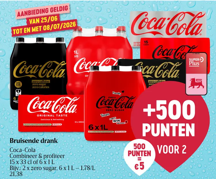 Promotie: Bruisende drank Coca-Cola