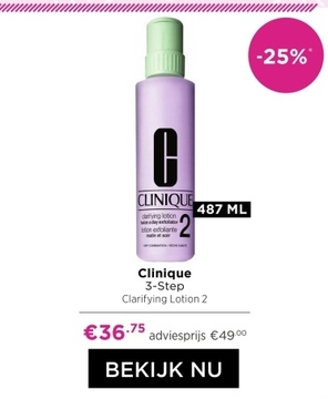 Aanbieding: Clinique 3 - Step Clarifying Lotion 2