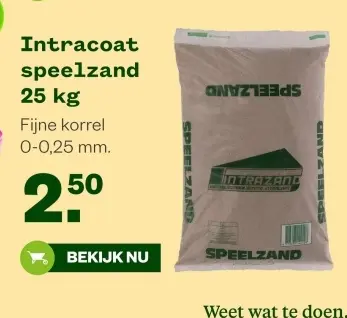 Aanbieding: Intracoat speelzand
