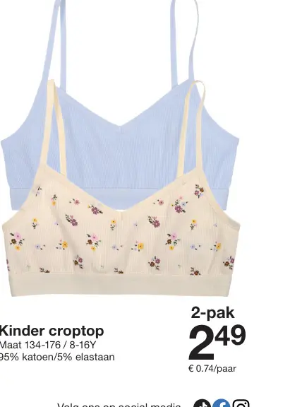Promotie: Kinder croptop
