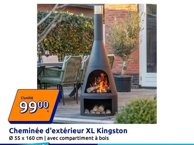 Offre: Cheminée d'extérieur XL Kingston