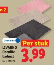 Aanbieding: Chenille badmat