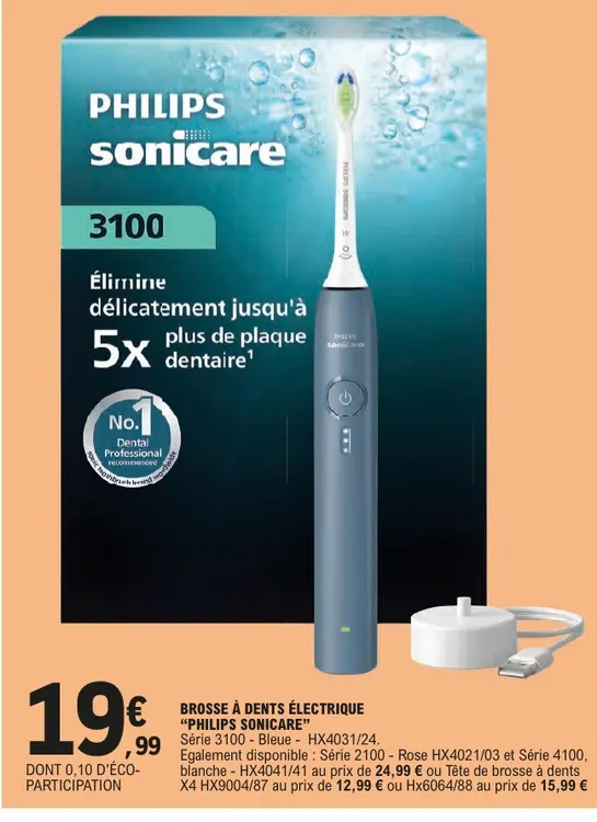 Offre: Brosse à dents électrique "PHILIPS SONICARE"