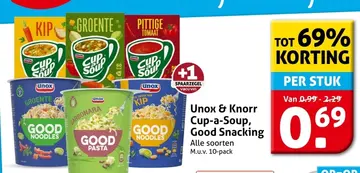 Aanbieding: Unox & Knorr Cup-a-Soup, Good Snacking