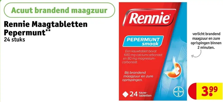 Aanbieding: Maagtabletten Pepermunt