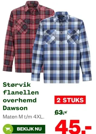 Aanbieding: flanellen overhemd