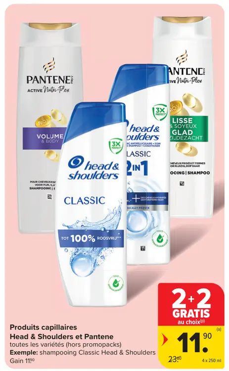 Offre: Produits capillaires Head & Shoulders et Pant