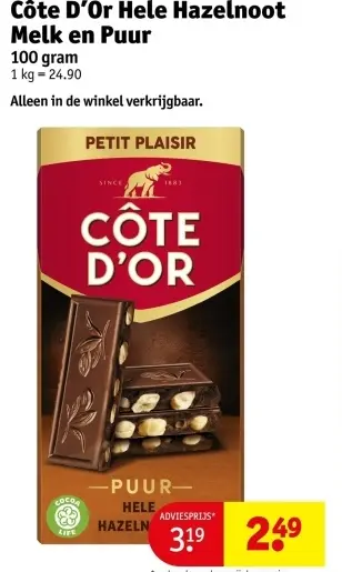 Promotie: Hele Hazelnoot Melk en Puur