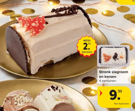 Promotie: Stronk slagroom en kersen