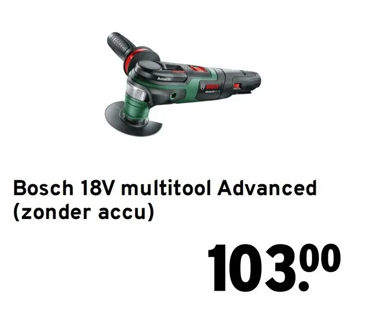 Aanbieding: 18V multitool Advanced (zonder accu)