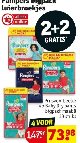 Promotie: Pampers bigpack luierbroekjes