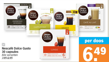 Aanbieding: Nescafé Dolce Gusto 30 capsules