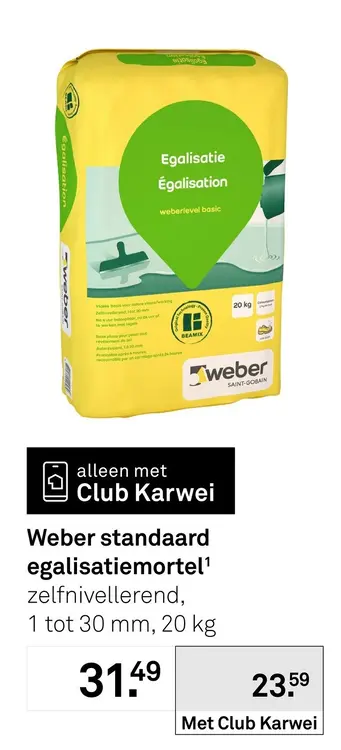 Aanbieding: Standaard egalisatiemortel