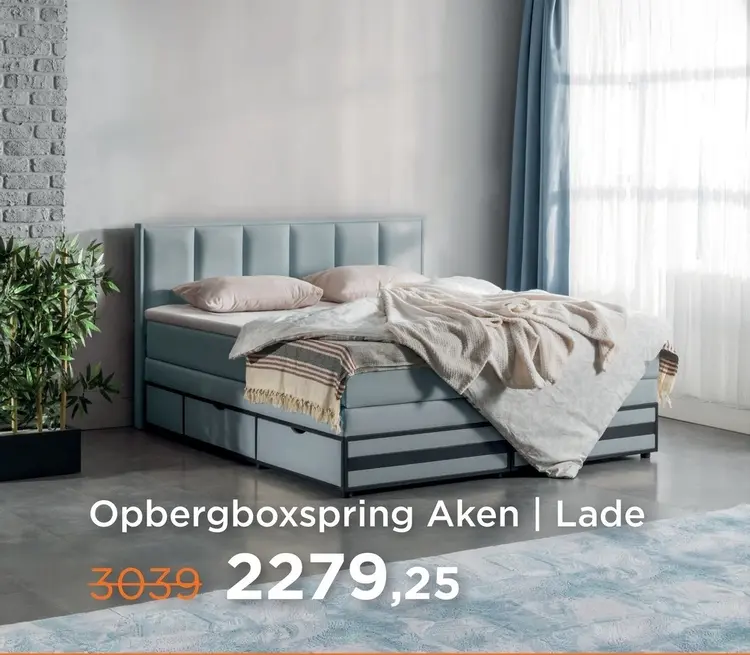 Aanbieding: Opbergboxspring Aken | Lade