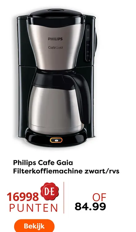 Aanbieding: Cafe Gaia Filterkoffiemachine
