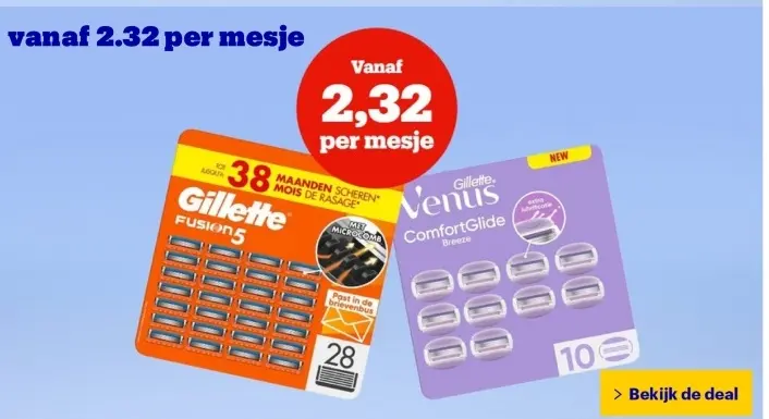 Aanbieding: Gillette Fusion 5 / Gillette Venus ComfortGli