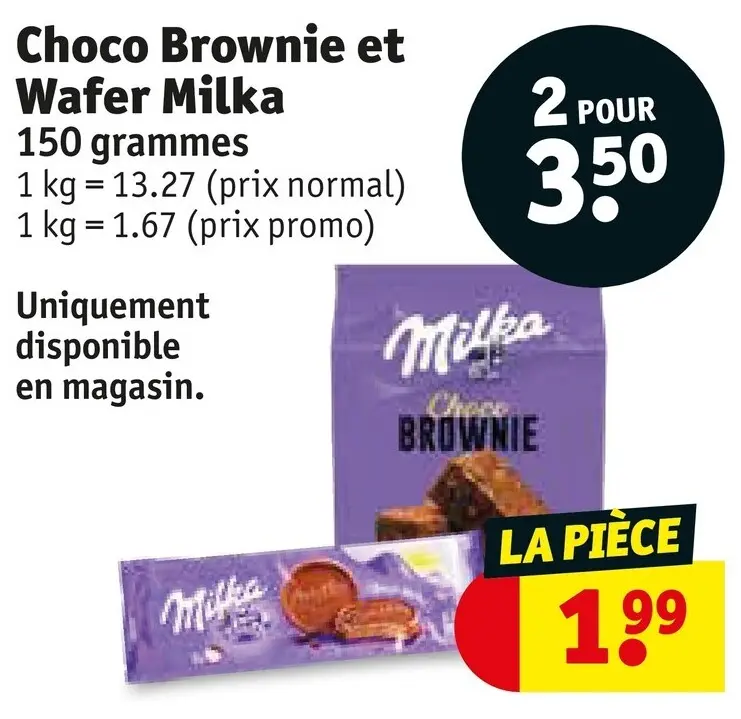 Offre: Choco Brownie et Wafer