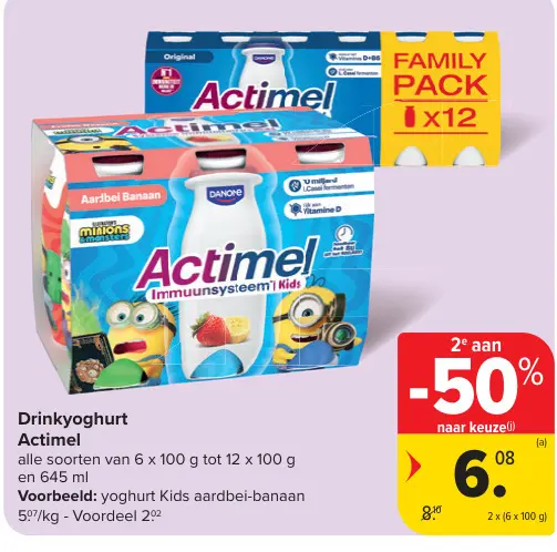 Promotie: Drinkyoghurt Actimel