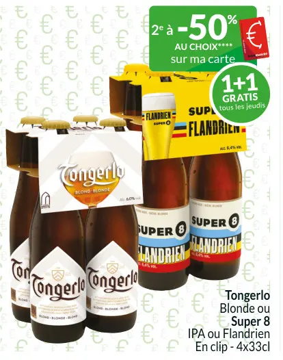 Offre: Tongerlo Blonde ou Super 8 IPA ou Flandrien