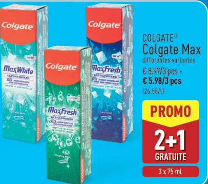 Offre: Colgate Max
