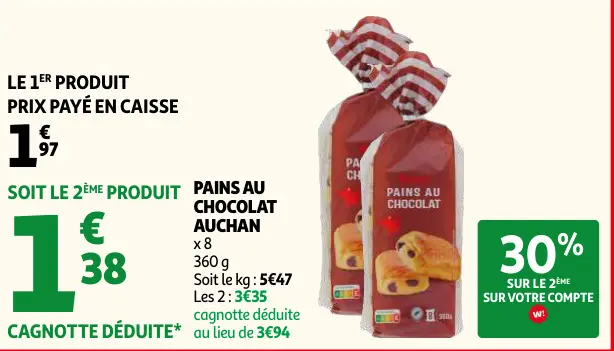 Offre: Pains au chocolat