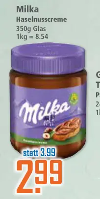 Aanbieding: Milka Haselnusscreme